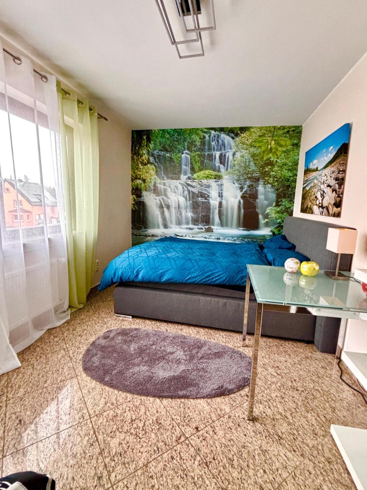 Wolkenzimmer Mit 140 Cm Bett Im Erdgeschoss Seligenstadt Bagian luar foto